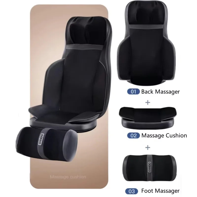 3D Shiatsu Full Body Massage Chair Pad with Heat