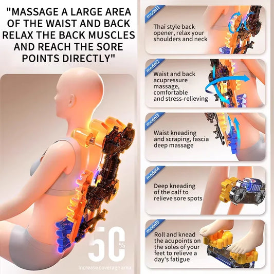 3D Shiatsu Full Body Massage Chair Pad with Heat