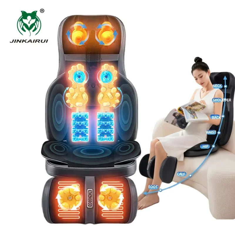 3D Shiatsu Full Body Massage Chair Pad with Heat